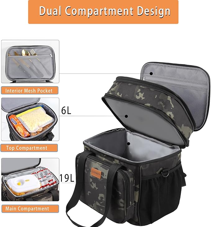 Expandable XLarge Lunch Box, Insulated Heavy Duty Lunch Bag Waterproof - Image 2