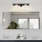 60x28 Inch Bathroom Mirror Frameless Beveled Edge Rectangle Wall Mirror by LAMCHMOR