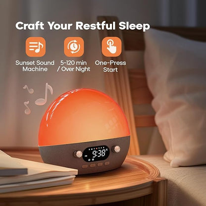 Dekala RestOnn Sunrise Alarm Clock Sunset Sound Machine 7-Day Programmable Loud - Image 4