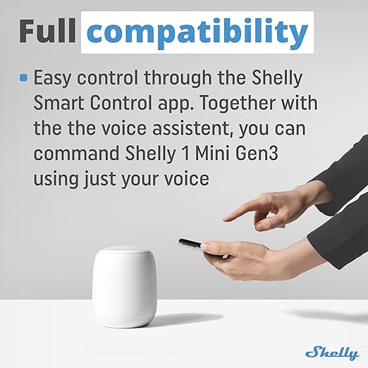Shelly 1 Mini Gen3 | WiFi Smart Switch Relay 1 Channel 8A | Home Automation | - Image 7