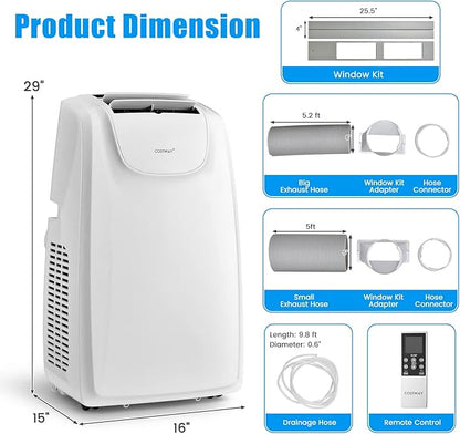 COSTWAY 11, 500 BTU Portable Air Conditioner, - Image 7
