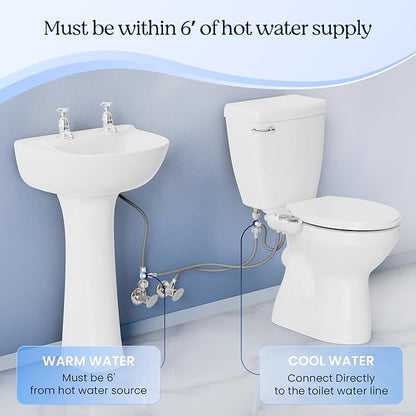 CLEAR REAR Bidet Attachment for Toilet Seat - Image 3