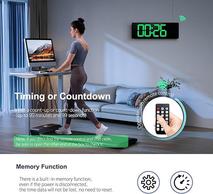 Digital Wall Clock Large Display 16", Digital Clock - Image 5