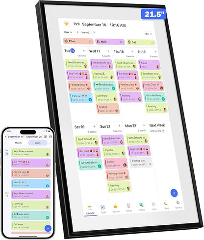 Canupdog 21.5 Inch Digital Calendar, WiFi Smart Electronic Calendar & Chore by CanupdogDigitalPhotoFrame