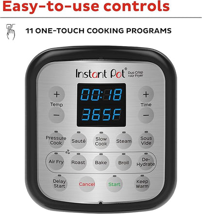 Instant Pot Duo Crisp 11-in-1 Air Fryer and Electric Pressure Cooker Combo - Image 5
