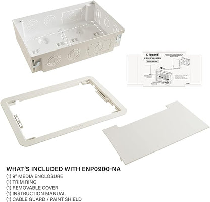 Legrand - OnQ Cable Management, In-Wall Media Box, Dual Purpose Structured - Image 8