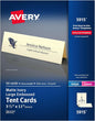 Avery Printable Tent Cards, 3.5" x 11", Ivory by Avery