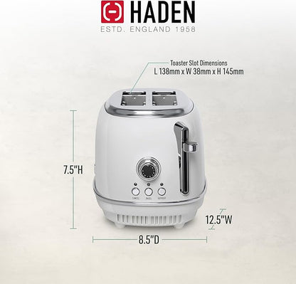 Haden Heritage 2-Slice Wide-Slot Toaster, Stainless-Steel Bread Toaster - Image 2