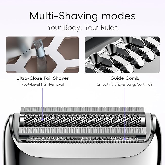 yoose Electric Razors for Women, IPX7 Alloy Body Bikini Trimmer for Women - Image 5