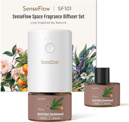 SF101 Pro Waterless Essential Oil Diffuser, Plug in Aromatherapy Diffuser & by SenseFlow