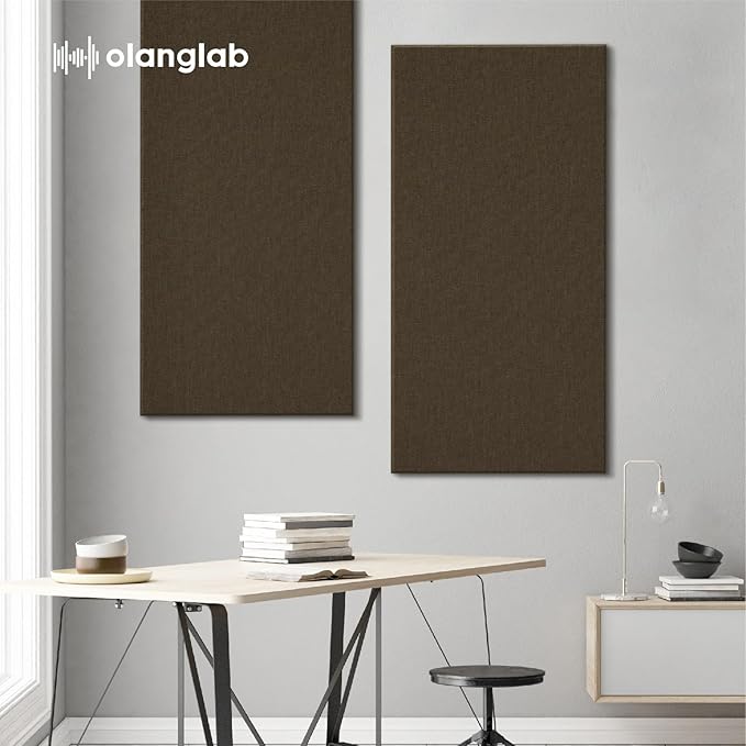 Olanglab Sound Absorbing Acoustic Wall Panels 2 Pack, Large Fabric Wrapped - Image 7