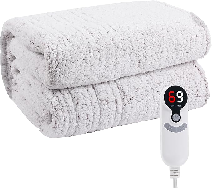 Electric Heated Blanket Full Size 72"×84" by EydnaEletcricBlanket