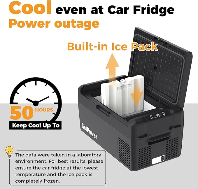 Setpower 12V Refrigerator 21 Quart Portable Freezer 50 Hours Keep Cool - Image 3