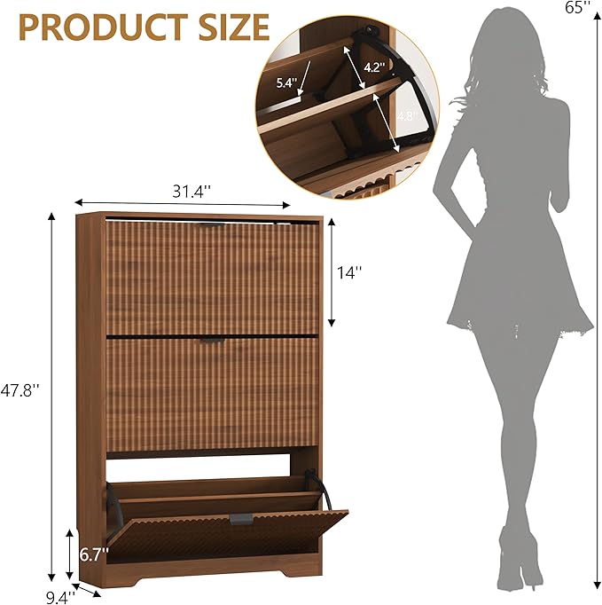 Shoe Cabinet Storage for Entryway - Image 2