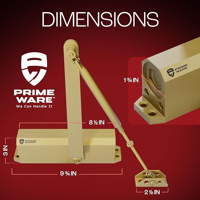 PrimeWare DC-600 Automatic Adjustable Door Closers - Image 7