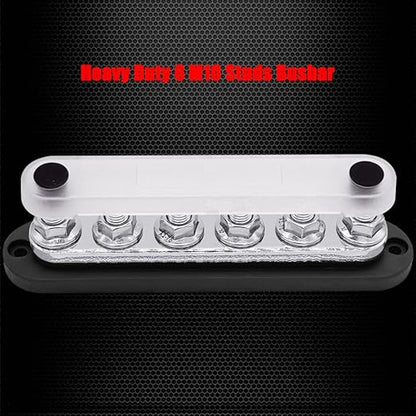 6 x M10 Studs Power Distribution Block Bus Bar 12V, Ampper 7" HD 300A Marine - Image 4