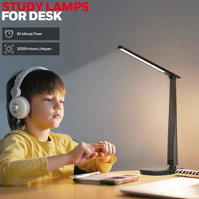 Honeywell LED Desk Lamp for Home Office, Eye-Caring Light - Image 6