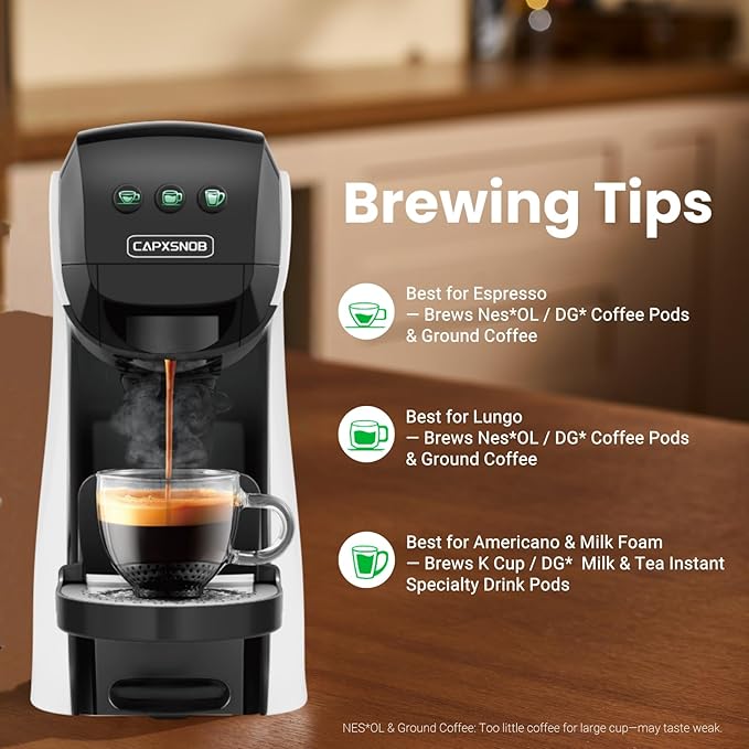 Warriors1 Coffee Maker for Keurig K Cup pod, Espresso Machine for Nespresso - Image 4