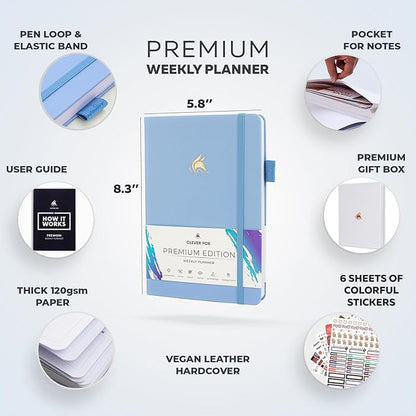 Clever Fox Planner Premium Edition – Undated Luxurious Weekly & Monthly Planner - Image 2