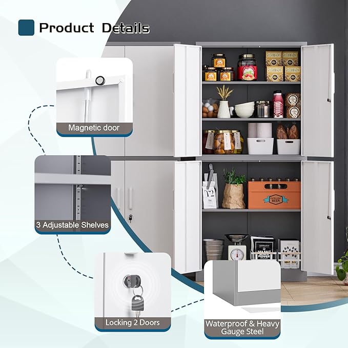 MIIIKO Metal Storage File Cabinet - Image 6