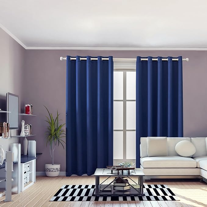 Anytime 100% Blackout Curtain 2 Panels Set, Thermal Insulated Window Drapes - Image 5