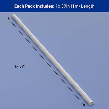 D-Line Cable Raceway On-Wall Cord Cover | 1D3015W | Surface Mount Electrical - Image 4