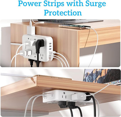 Solidock Flat Plug Power Strip Surge Protector - Image 9
