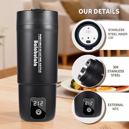Travel Electric Kettle, Balabulala Portable Water Boiler - Image 3