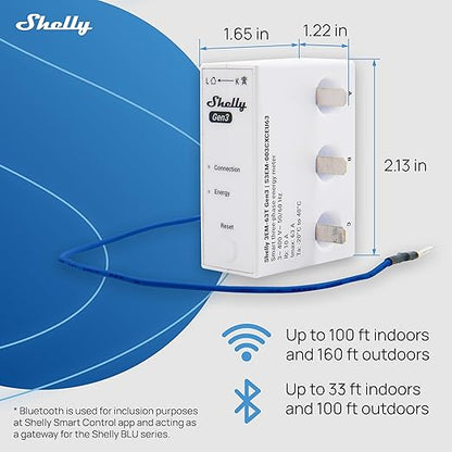 Shelly 3EM-63T Gen3 | Wi-Fi Operated Smart 3-Phase Energy Meter | Home - Image 3