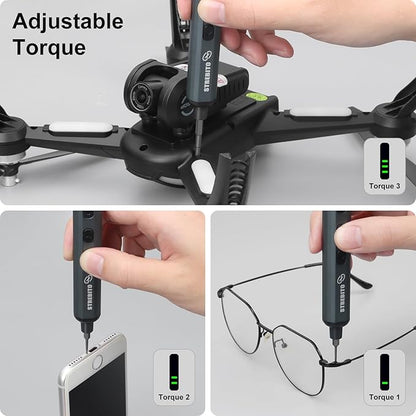 STREBITO Mini Electric Screwdriver Set, 70 in 1 Small Electric Screwdriver - Image 3
