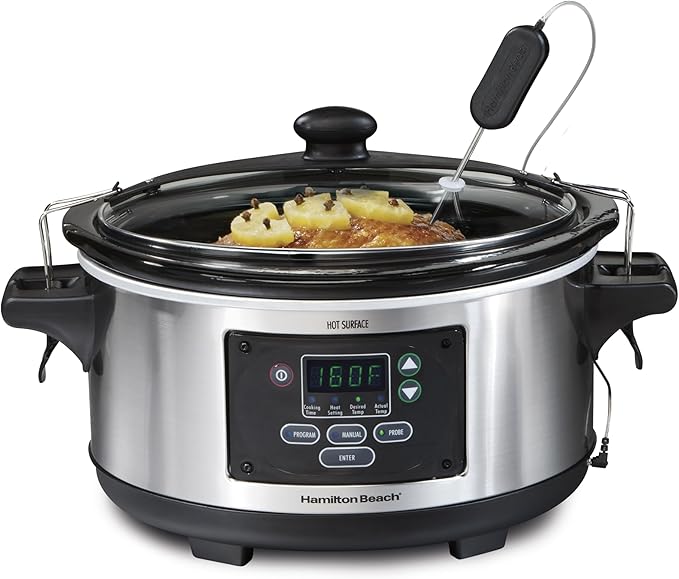 Hamilton Beach Portable 6 Quart Set & Forget Digital Programmable Slow Cooker by HamiltonBeach
