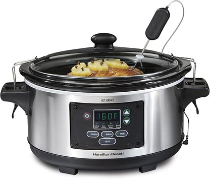 Hamilton Beach Portable 6 Quart Set & Forget Digital Programmable Slow Cooker by HamiltonBeach