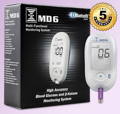 Bruno MD6 Blood Ketone & Glucose Monitoring System | Track Your Ketones & - Image 2
