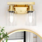 DIKAIDA 2-Light Brushed Gold Vanity Lights by DIKAIDALights