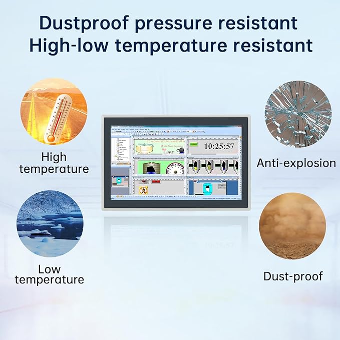 8-Inch Industrial Touch Screen Monitor, Ratio 16:10 Embedded PCAP Touchscreen - Image 5