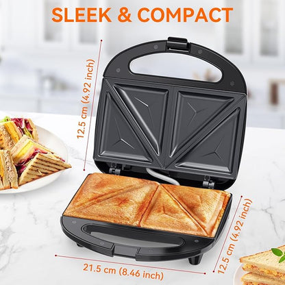OSTBA Sandwich Maker, 2 Slice Grilled Cheese Maker - Image 5