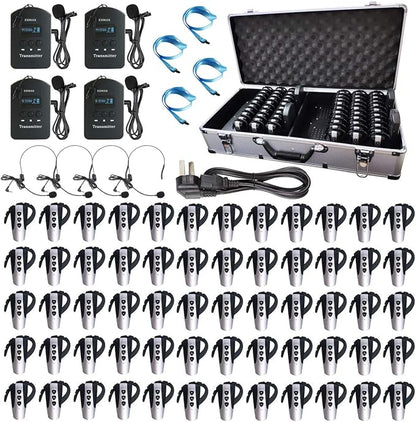 EXMAX® EXD-6824 Handfree 2.4G Wireless Tour Guide System 9999 Channels by EXMAX