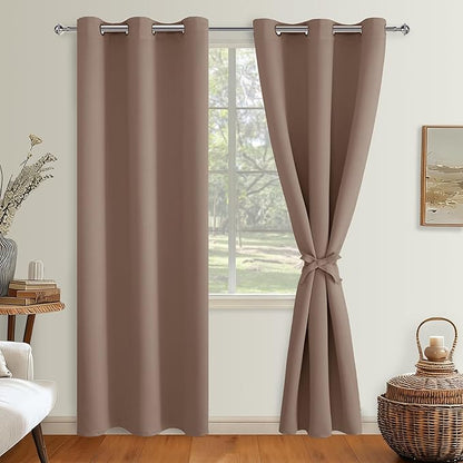 Hiasan Blackout Curtains for Bedroom, 38 x 84 Inches Long by Hiasan