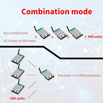 Eujgoov 1000m Distance Wireless Intercom Phone Hands Intercom System - Image 5