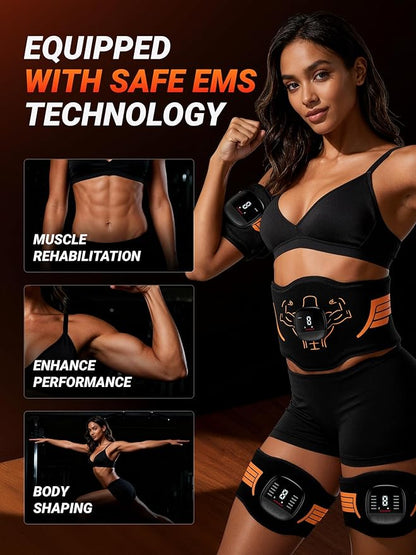 Electronic Muscle Stimulator 5-Piece Set, EMS Ab Machine - Image 3