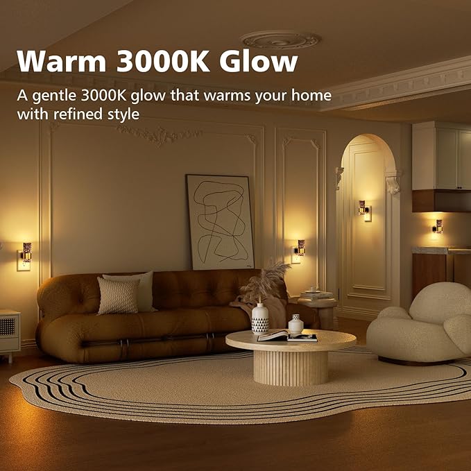 TOSZMOK LED Night Lights Plug into Wall, Dimmable 0-100LM, Dusk-to-Dawn - Image 6