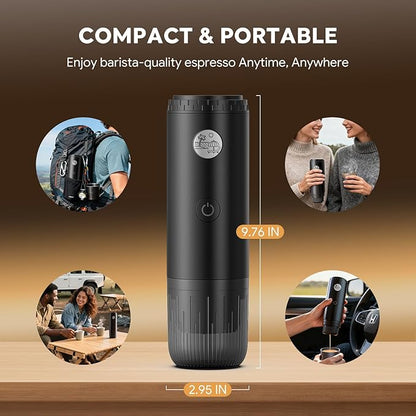 Portable 2-in-1 Coffee Maker, Portable 20 Bar Espresso Machine - Image 4
