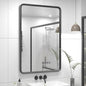 24x36 Black Matte Bathroom Mirror by GOLOMO