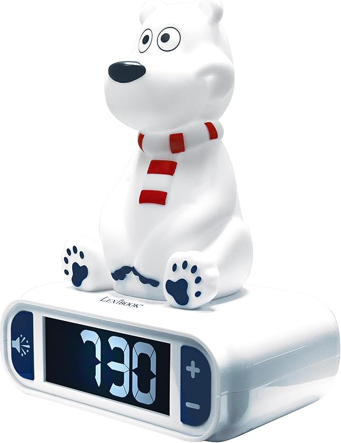 LEXiBOOK Polar Bear Digital Alarm Clock - Image 2