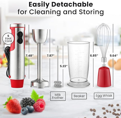 Zulay 4-in-1 Immersion Stick Mixer Hand Blender - Image 4