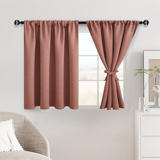 JIUZHEN Short Blackout Curtains by JIUZHEN