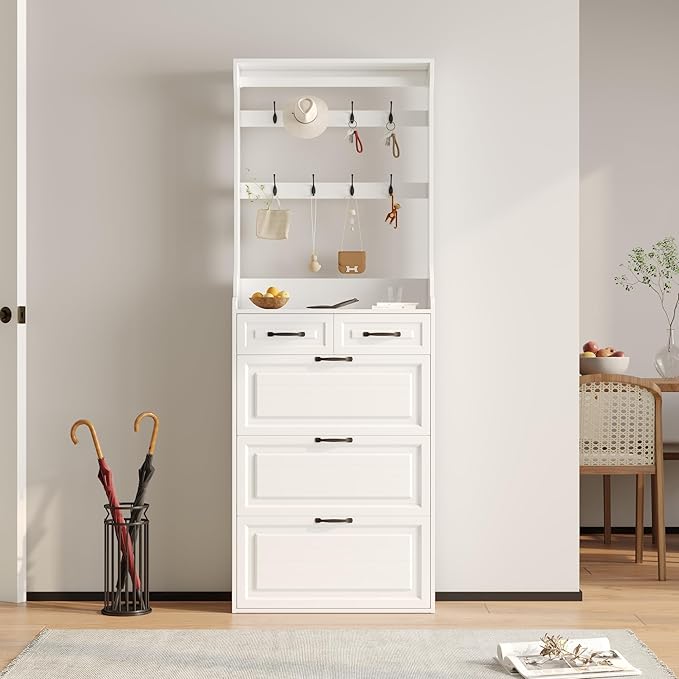 Vibe & Dine Shoe Cabinet, Entryway Shoe Storage Cabinet by VibeDine