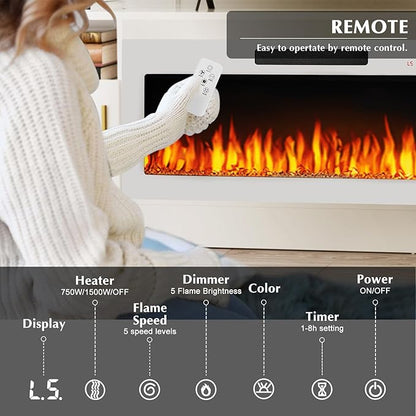 Lemberi Fireplace tv Stand - Image 3