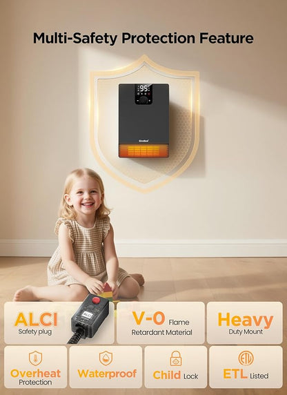 GiveBest Smart Wall Heater, 1500W Fast Heating Electric Space Heater - Image 5