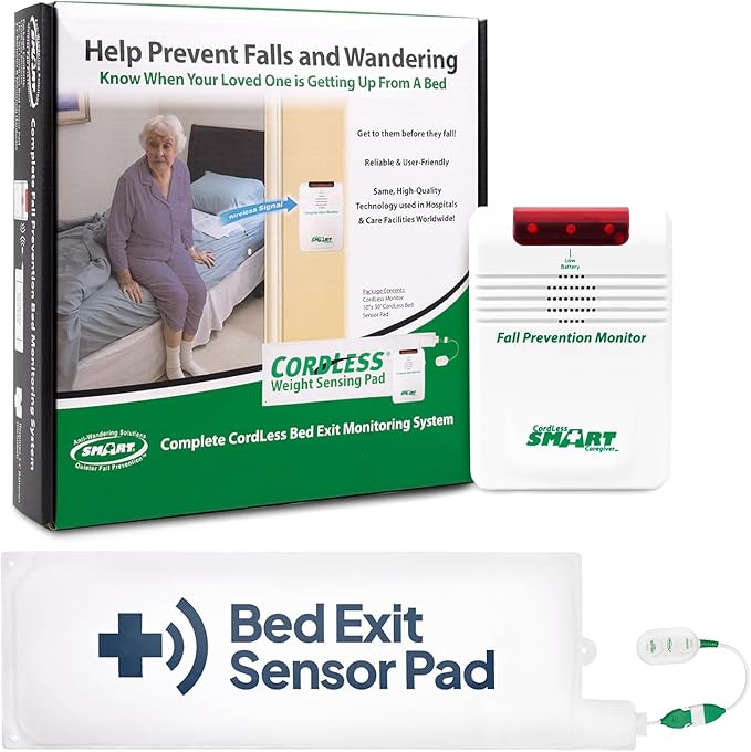 Smart Caregiver Wireless Bed Pad Alarm System by SmartCaregiver